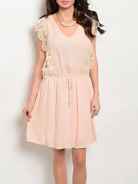Heidays Dresses & Skirts - *Clearance* Heidays Light Pink Lace Dress
